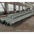 Transmission Steel Pole Hot dip galvanized monopole with anchor bolt system Manufactory